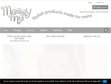Tablet Screenshot of messy-me.com
